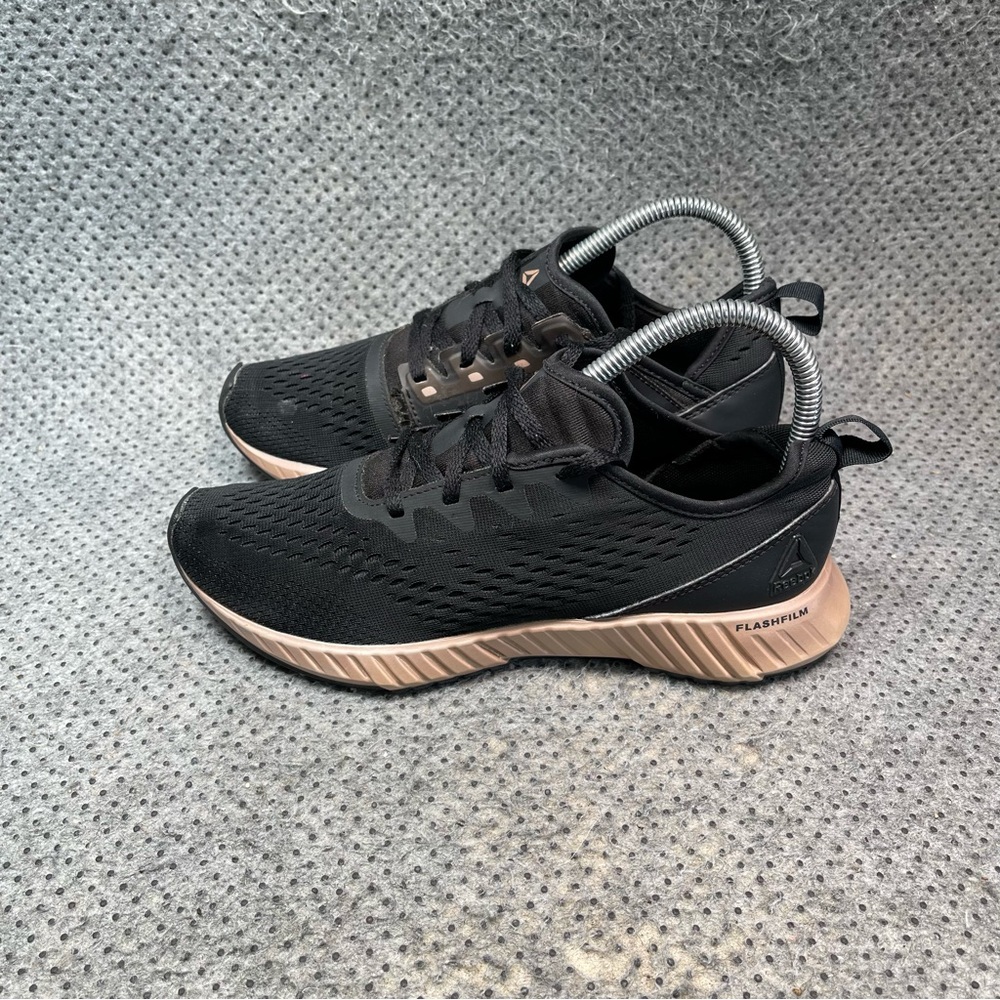 Adidas Flashfilm Rose Gold Black Running Shoes Size 6 Womens